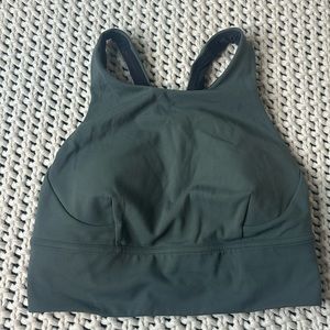 Lululemon Wunder Train Long-Line Bra Smoked Spruce Women’s Size 6